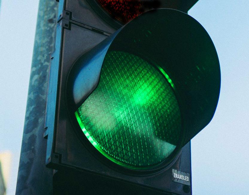 Green node of traffic light